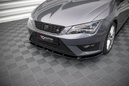Front Ansatz V.1 für Seat Leon FR / Cupra Mk3 schwarz Hochglanz