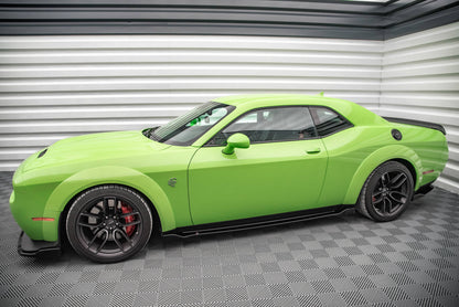 Seitenschweller Ansatz für Dodge Challenger SRT Hellcat Mk3 schwarz matt