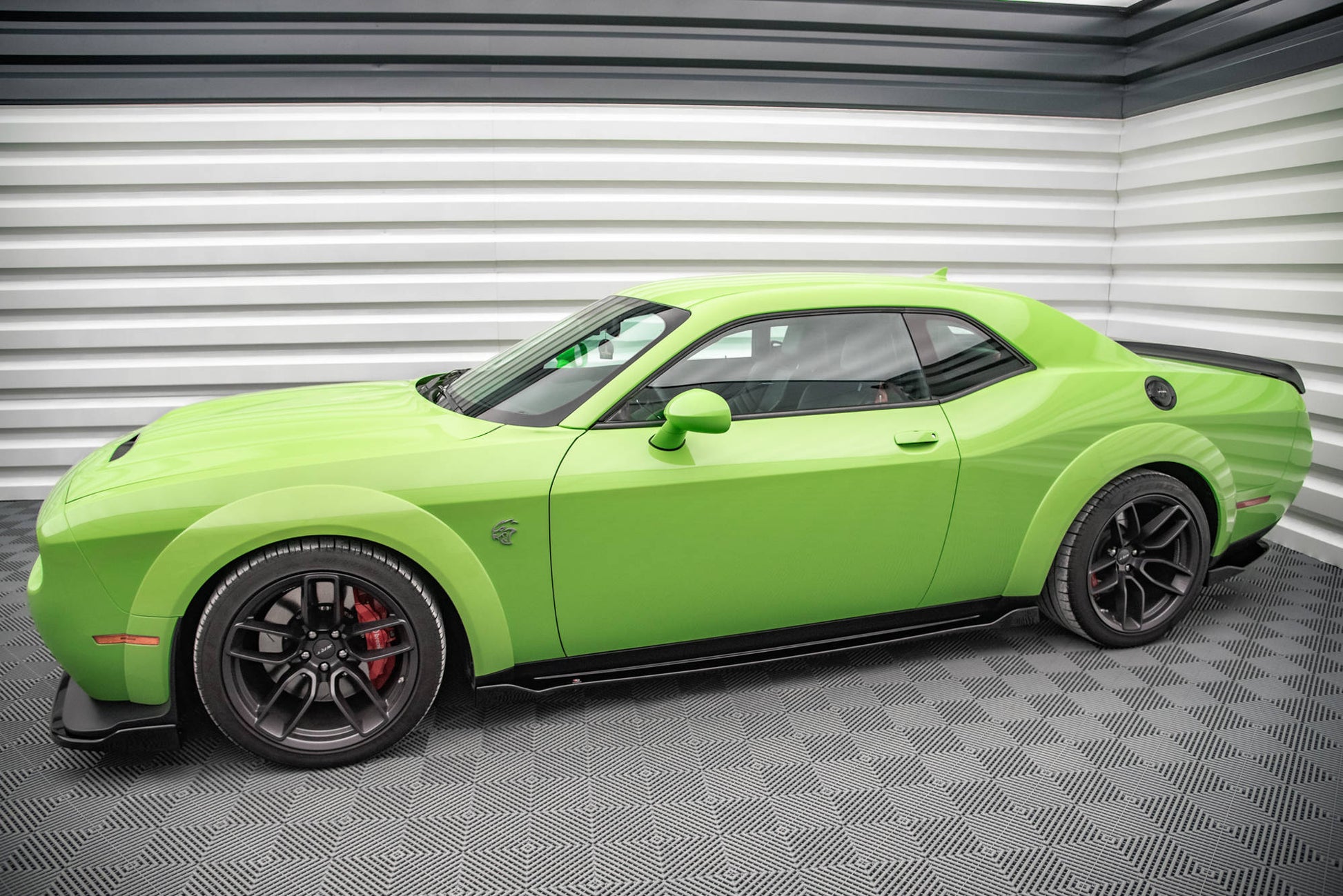 Seitenschweller Ansatz für Dodge Challenger SRT Hellcat Mk3 Carbon Look