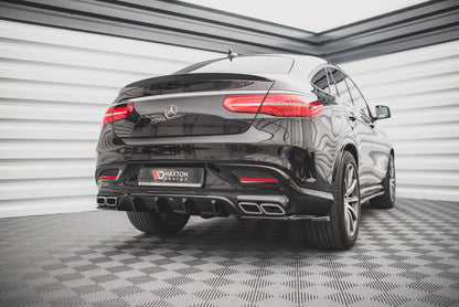 Diffusor Heck Ansatz für Mercedes-Benz GLE Coupe 63 AMG C292 schwarz matt