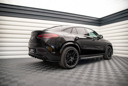 Seitenschweller Ansatz für Mercedes-AMG GLE Coupe C167 schwarz Hochglanz