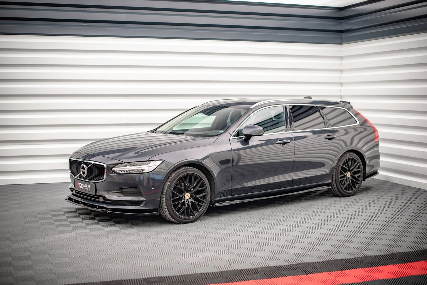 Seitenschweller Ansatz für Volvo V90 Mk2 schwarz matt