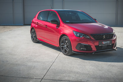 Seitenschweller Ansatz für Peugeot 308 GT Mk2 Facelift Carbon Look