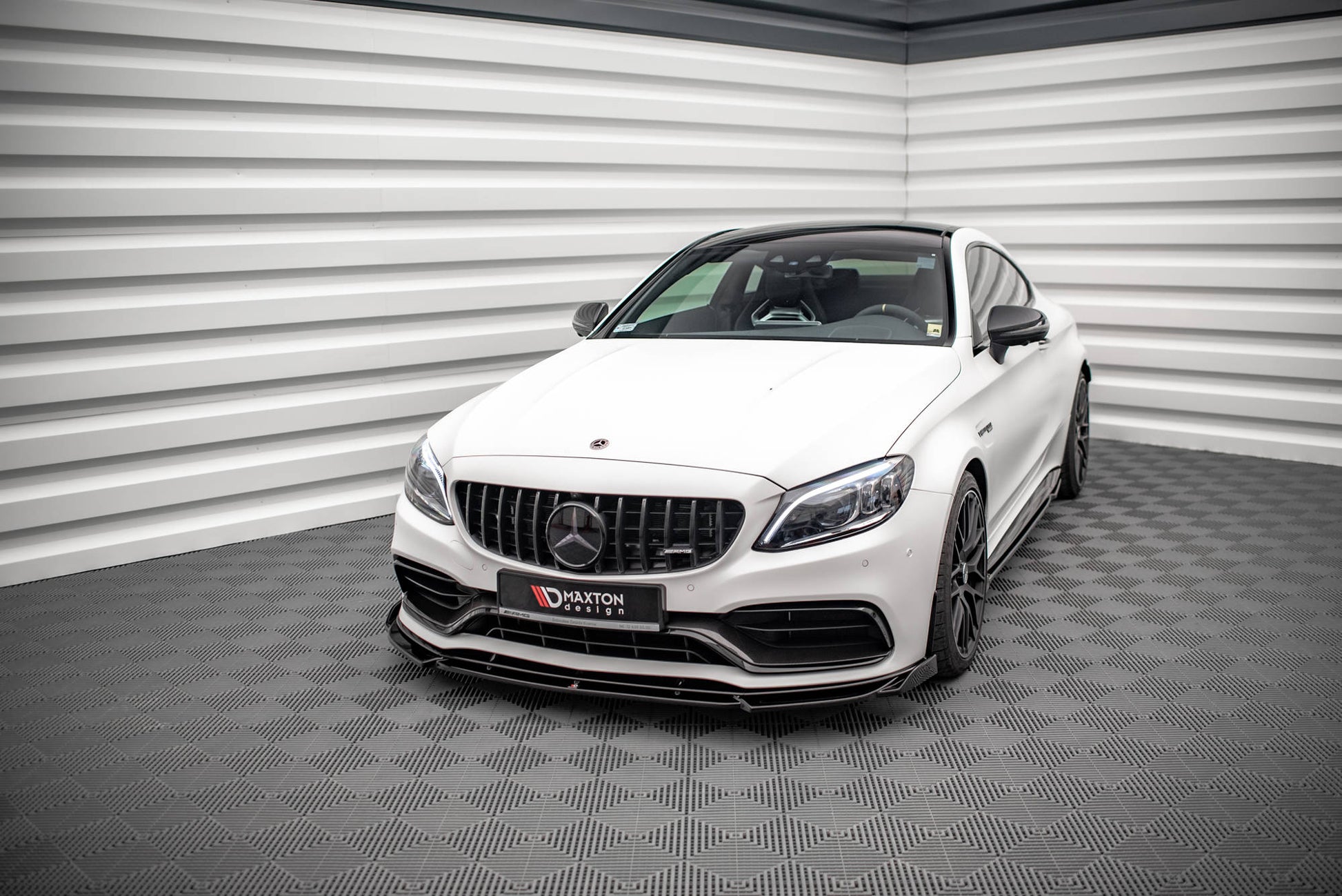 Front Ansatz V.2 für Mercedes-AMG C63 Coupe C205 Facelift Carbon Look