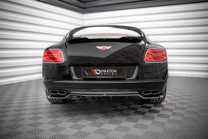 Mittlerer Diffusor Heck Ansatz DTM Look für Bentley Continental GT V8 S Mk2 schwarz matt