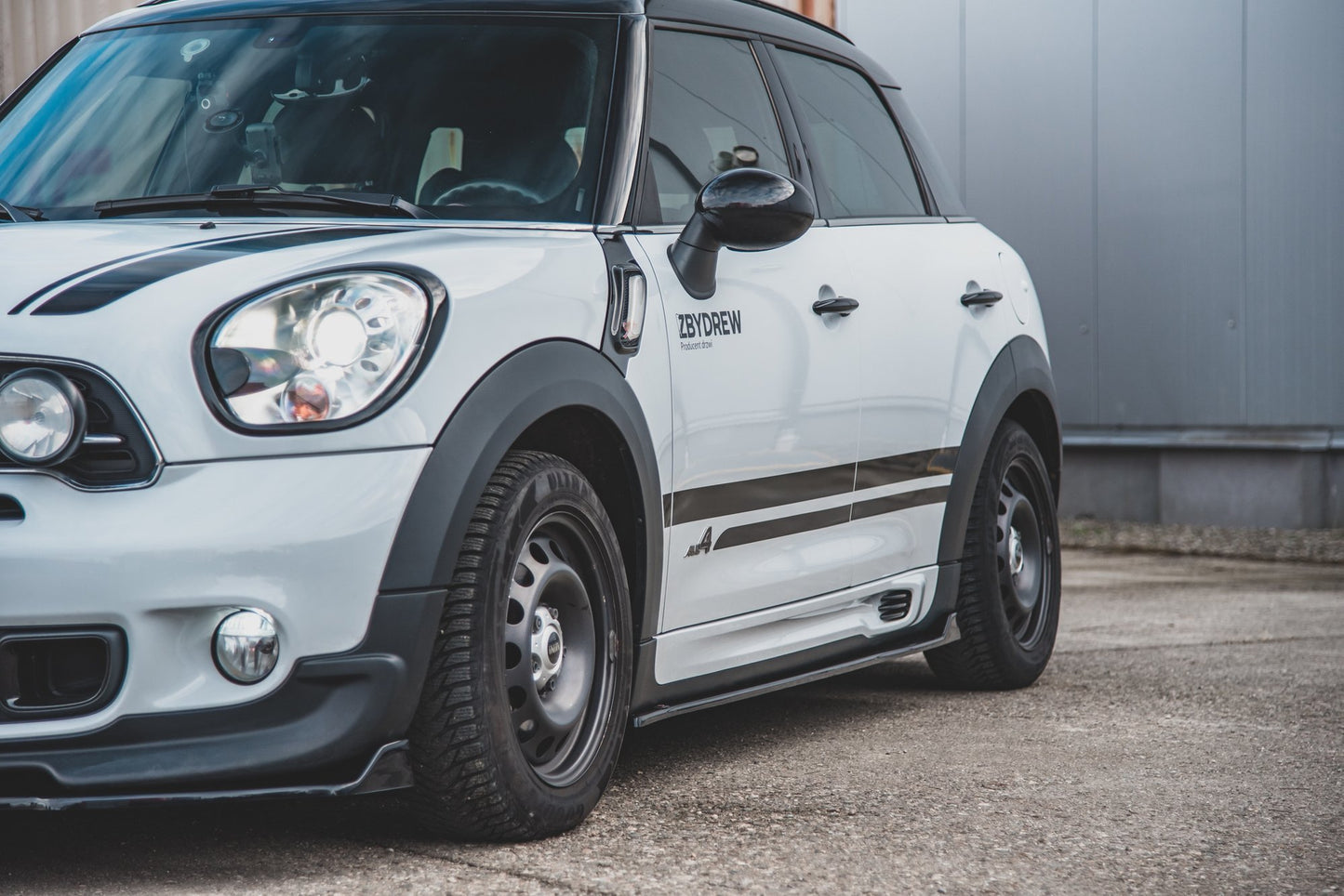 Seitenschweller Ansatz für Mini Countryman Mk1 JCW  Carbon Look
