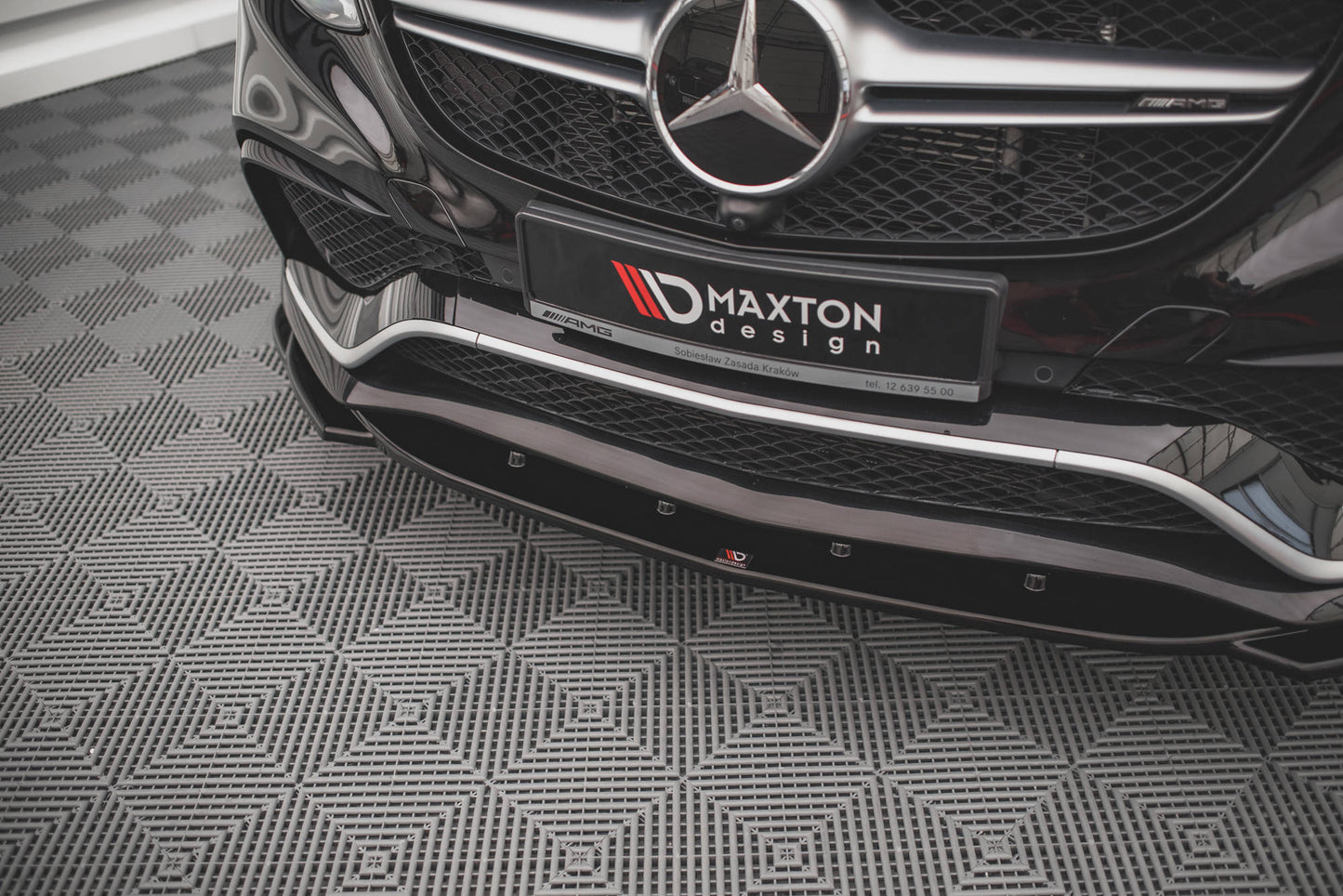 Front Ansatz V.2 für Mercedes-Benz GLE Coupe 63 AMG C292 schwarz matt