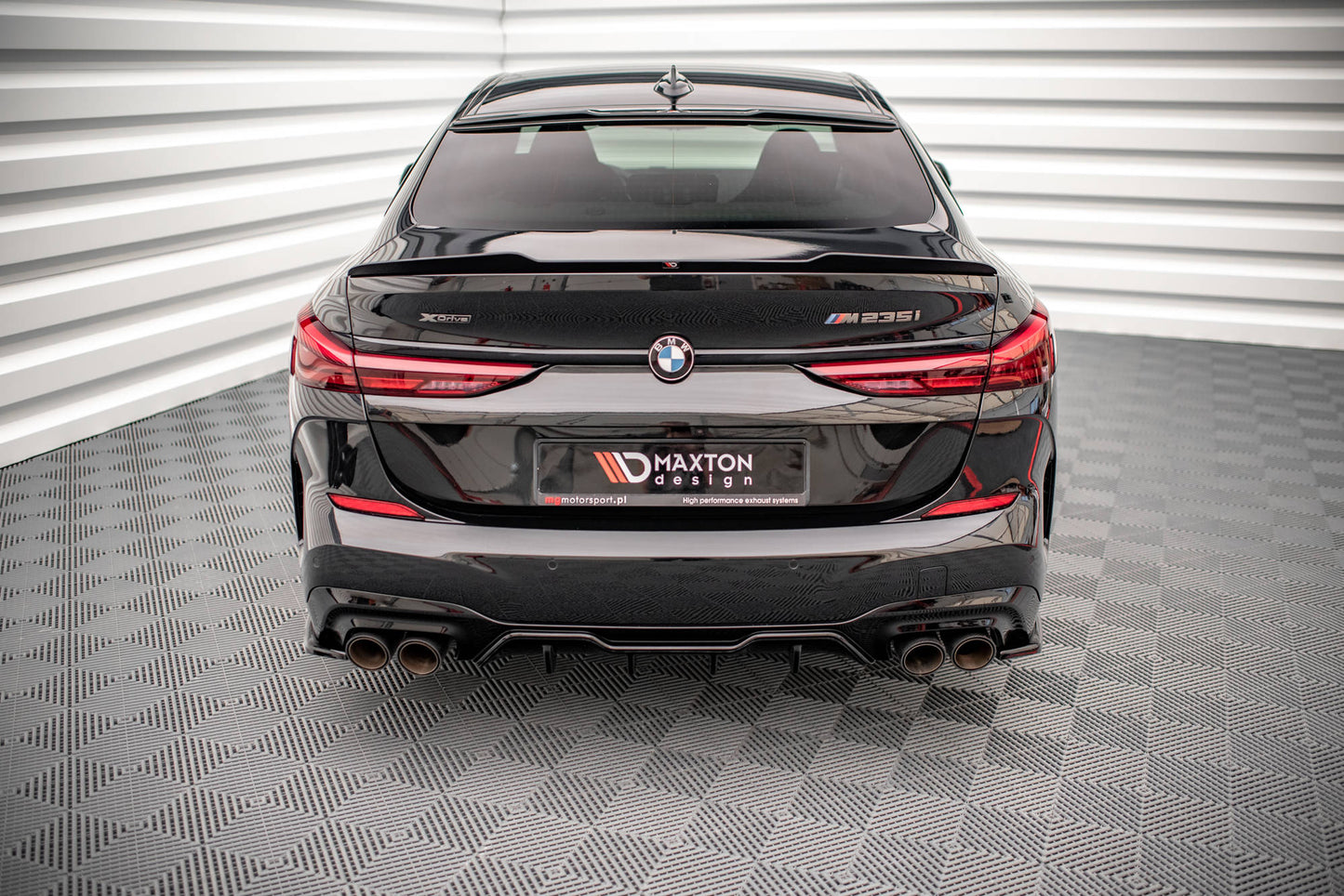 Diffusor Heck Ansatz für BMW M235i Gran Coupe F44 Carbon Look