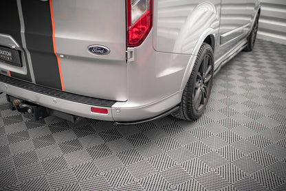 Heck Ansatz Flaps Diffusor für Ford Transit Custom ST-Line Mk1 Facelift Carbon Look