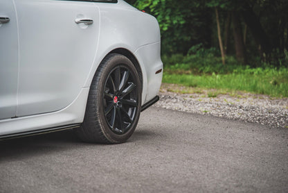 Heck Ansatz Flaps Diffusor für Jaguar XJ X351 Carbon Look