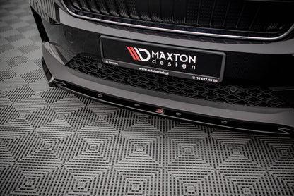 Front Ansatz V.2 für Skoda Enyaq iV schwarz matt