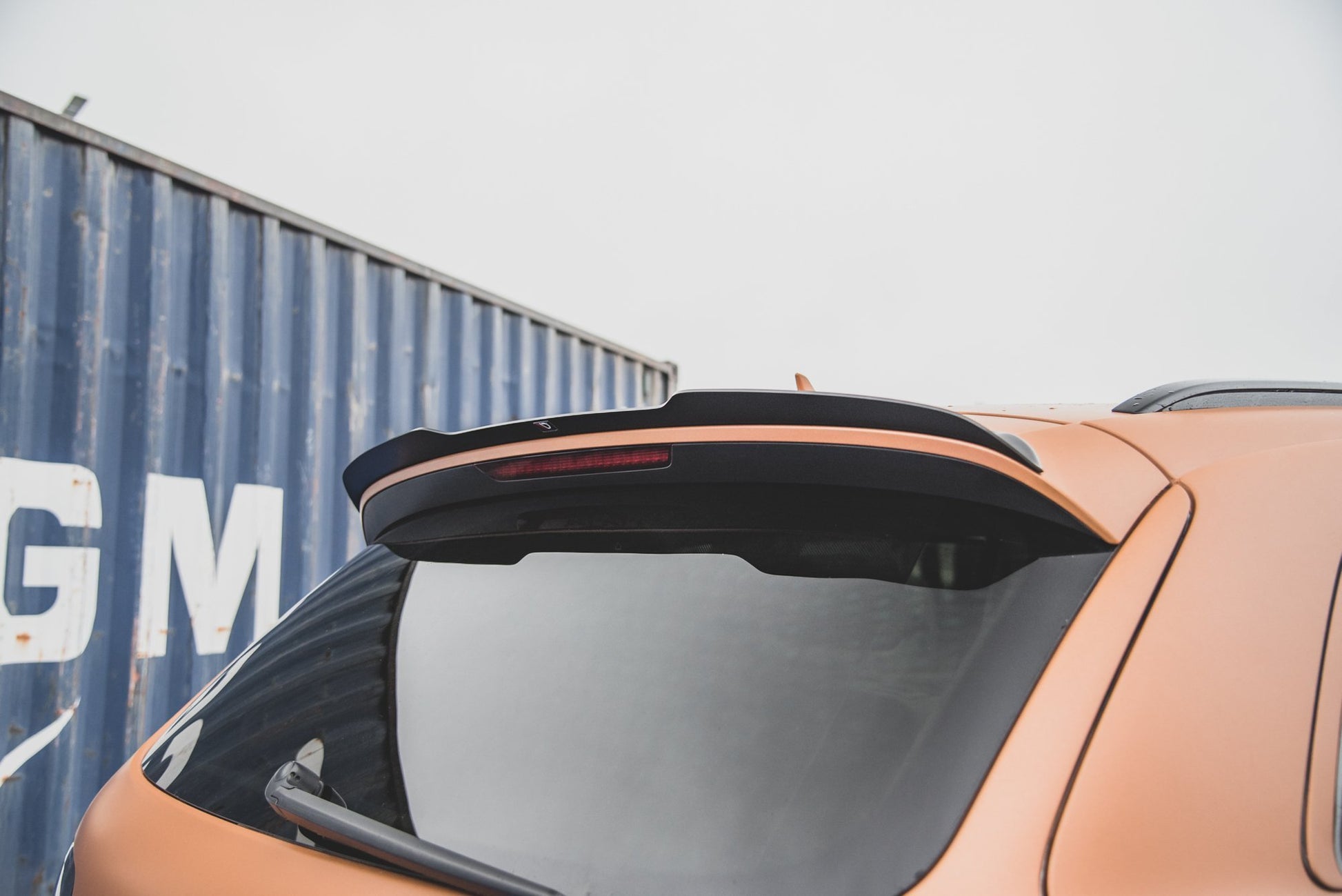 Spoiler CAP für Audi Q7 S-Line Mk.1 schwarz matt