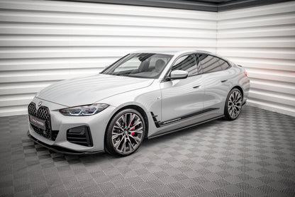 Seitenschweller Ansatz für V.1 für BMW 4er Gran Coupe M-Paket G26 schwarz Hochglanz