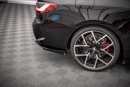 Street Pro Heck Ansatz Flaps Diffusor +Flaps für BMW 4er M-Paket G22 schwarz Hochglanz