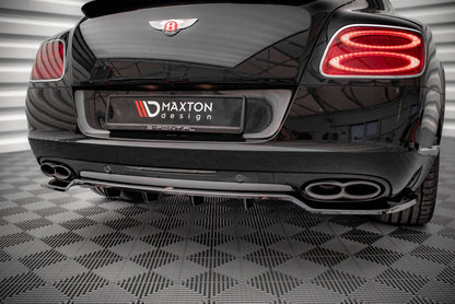 Mittlerer Diffusor Heck Ansatz DTM Look für Bentley Continental GT V8 S Mk2 Carbon Look