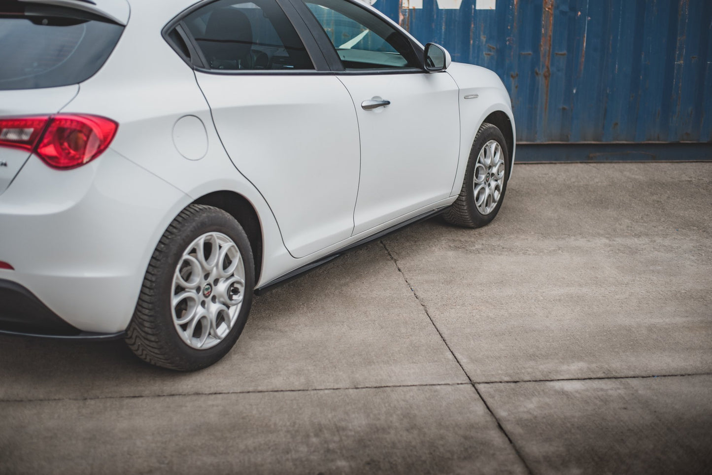 Seitenschweller Ansatz für V.2 für Alfa Romeo Giulietta  schwarz matt
