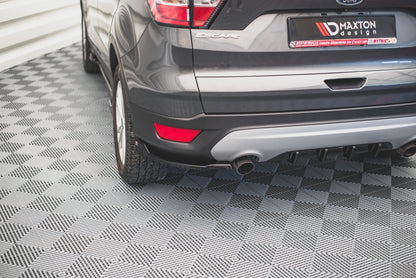 Heck Ansatz Flaps Diffusor für Ford Escape Mk3 schwarz Hochglanz