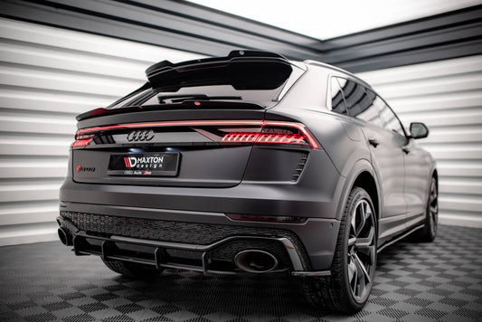 Heck Ansatz Flaps Diffusor für Audi RSQ8 Mk1 Carbon Look