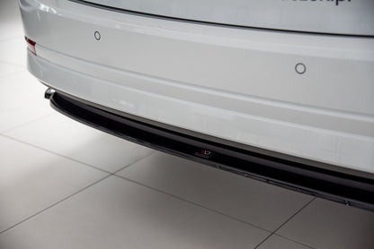 Mittlerer Diffusor Heck Ansatz für Skoda Octavia Mk4 schwarz matt