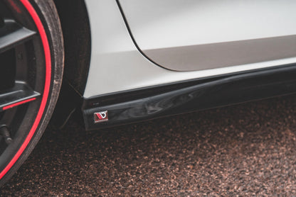 Seitenschweller Ansatz für V.3 für Volkswagen Golf 8 GTI schwarz matt