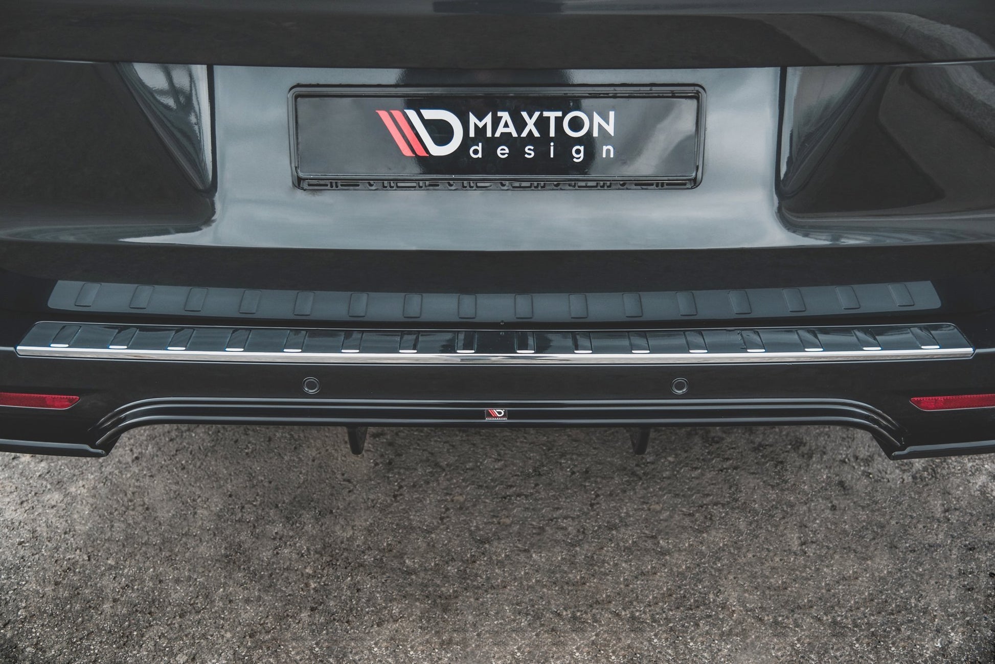 Diffusor Heck Ansatz für Mercedes-Benz V-Klasse AMG-Line W447 Facelift schwarz matt
