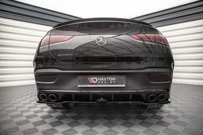 Mittlerer Diffusor Heck Ansatz DTM Look für Mercedes-AMG GLE Coupe C167 schwarz matt