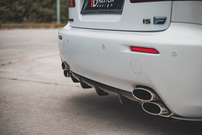 Diffusor Heck Ansatz für Lexus IS F Mk2 Carbon Look