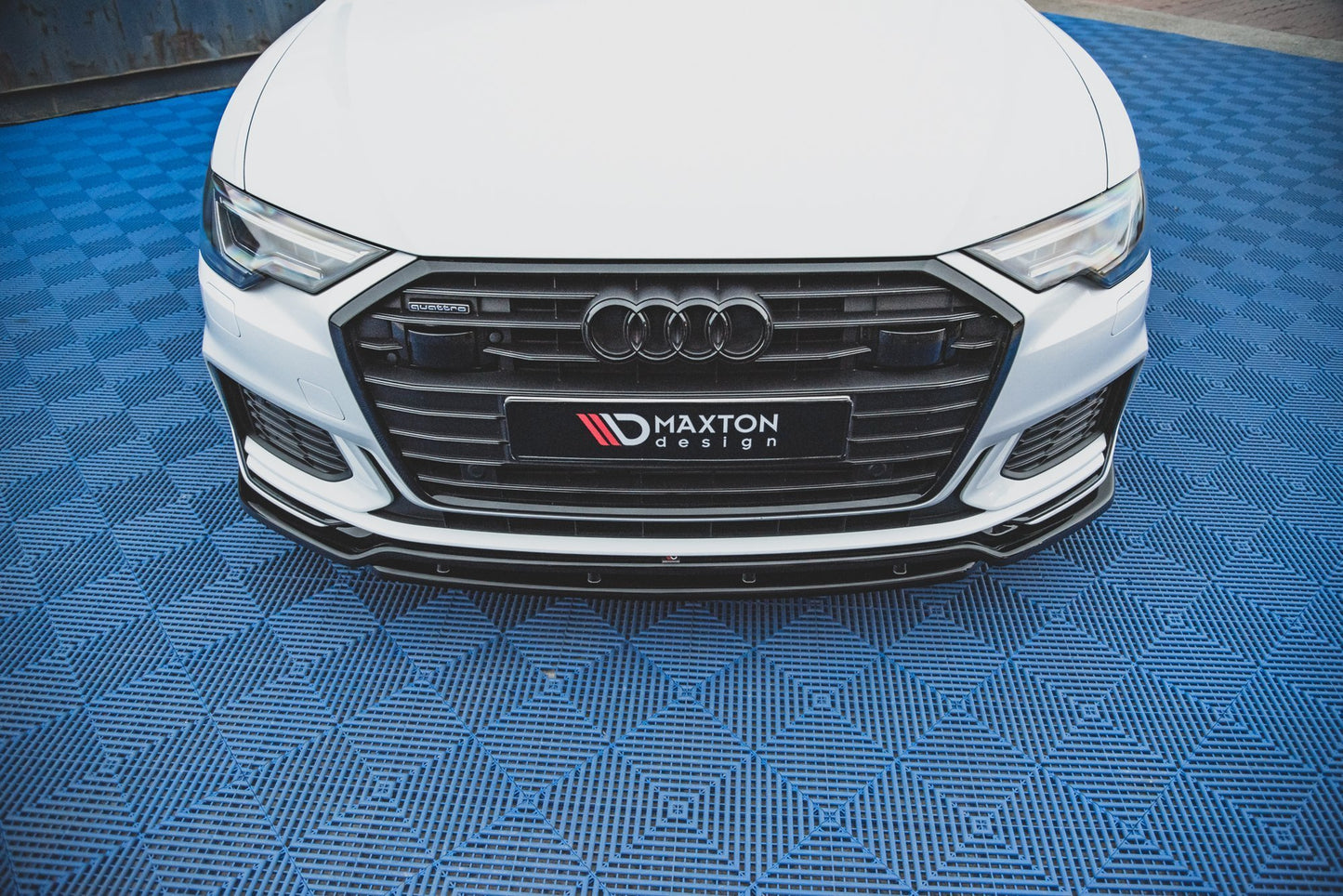 Front Ansatz V.3 für Audi A6 S-Line / S6 C8  schwarz matt