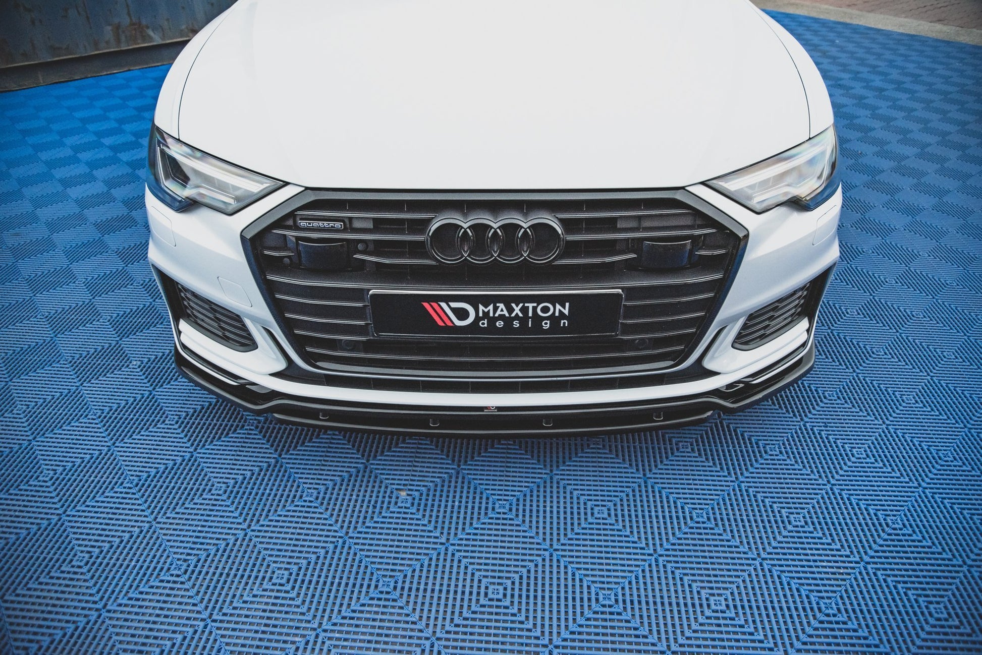 Front Ansatz V.3 für Audi A6 S-Line / S6 C8  schwarz matt