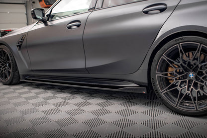 Seitenschweller Ansatz für V.2 für BMW M3 G80 schwarz matt