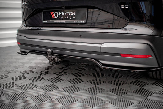 Mittlerer Diffusor Heck Ansatz DTM Look für Skoda Enyaq iV schwarz matt