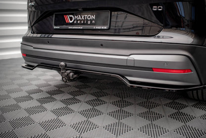 Mittlerer Diffusor Heck Ansatz DTM Look für Skoda Enyaq iV Carbon Look