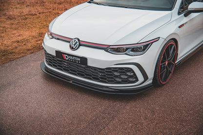 Front Ansatz V.5 für Volkswagen Golf 8 GTI schwarz Hochglanz
