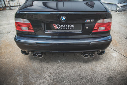 Heck Ansatz Flaps Diffusor für BMW M5 E39 Carbon Look
