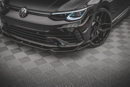 Front Ansatz V.4 für Volkswagen Golf R Mk8 Carbon Look