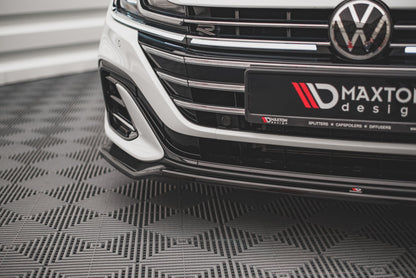 Front Ansatz V.3 für Volkswagen Arteon R-Line Facelift schwarz Hochglanz