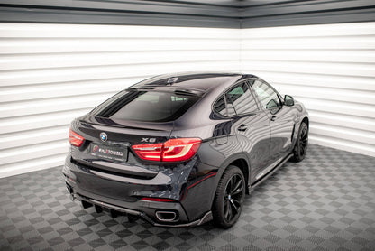 Heckscheiben Spoiler für BMW X6 M-Paket F16 schwarz Hochglanz