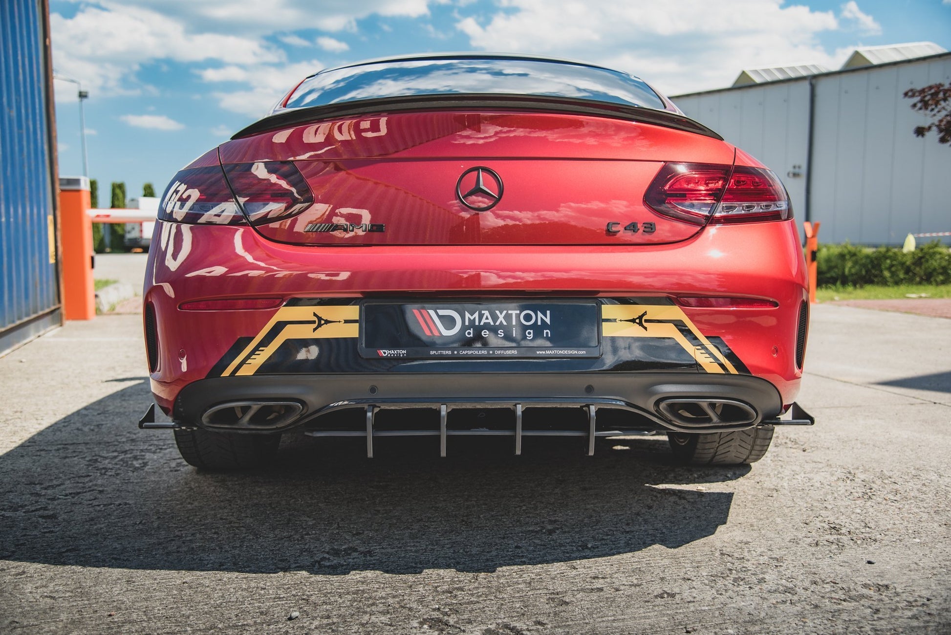 Robuste Racing Heckschürze für Mercedes-AMG C43 Coupe C205