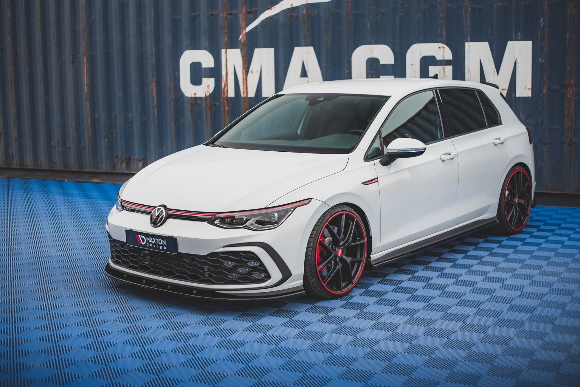 Front Ansatz für Volkswagen Golf 8 GTI Carbon Look