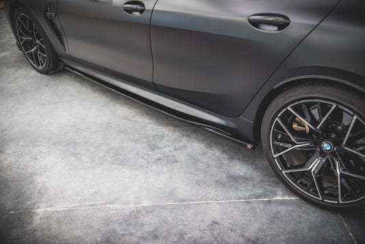 Seitenschweller Ansatz für V.2 für BMW M8 Gran Coupe F93 / 8 Gran Coupe M-Paket G16 Carbon Look