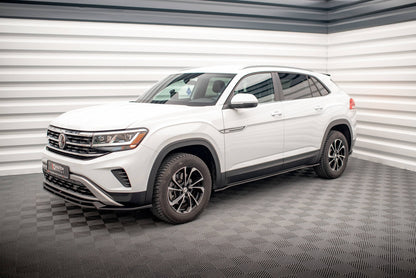 Seitenschweller Ansatz für Volkswagen Atlas Cross Sport schwarz Hochglanz
