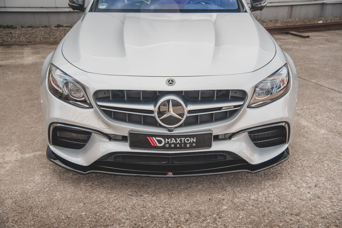 Front Ansatz V.1 für Mercedes-Benz E63 AMG Kombi/Limousine S213/W213 schwarz matt