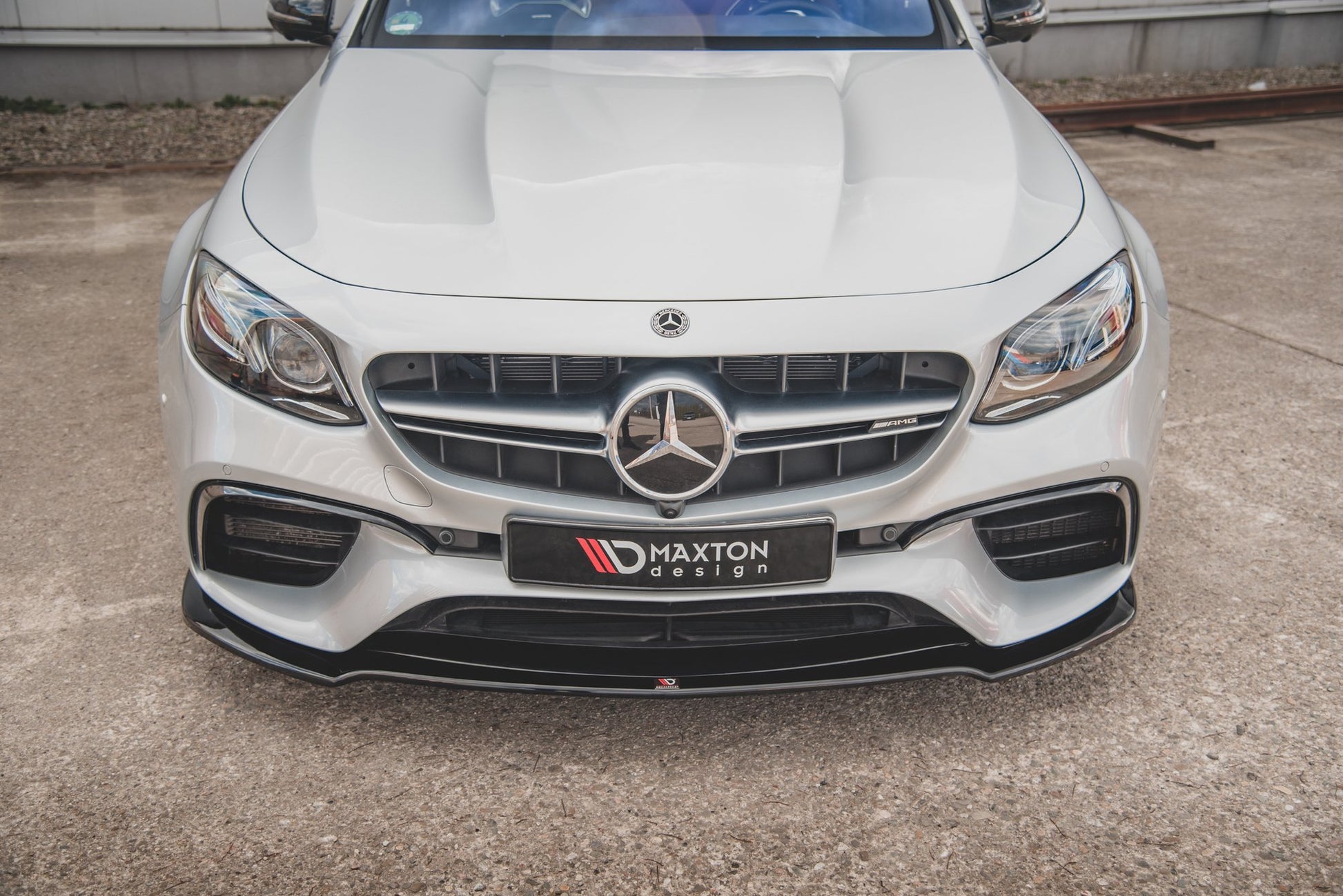 Front Ansatz V.1 für Mercedes-Benz E63 AMG Kombi/Limousine S213/W213 schwarz matt