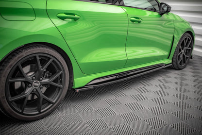 Seitenschweller Ansatz für Audi RS3 8Y schwarz Hochglanz