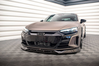 Front Ansatz V.3 für Audi e-Tron GT / RS GT Mk1 schwarz matt