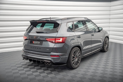 Heck Ansatz Flaps Diffusor für Cupra Ateca Carbon Look