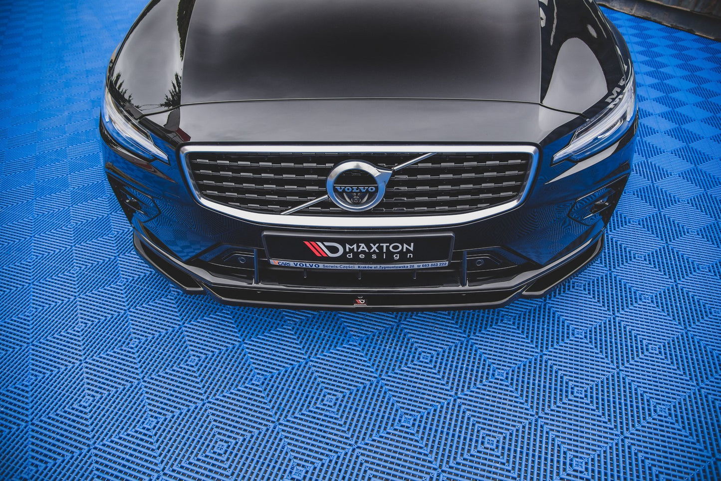 Front Ansatz V.2 für Volvo S60/V60 R-Design Mk3 schwarz matt