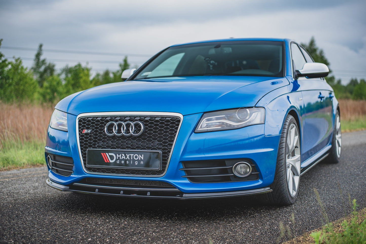 Front Ansatz für Audi S4 / A4 S-Line B8  schwarz matt