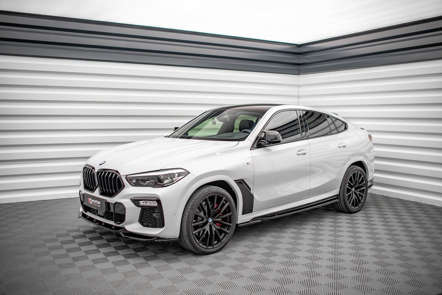 Seitenschweller Ansatz für BMW X6 M-Paket G06 schwarz matt