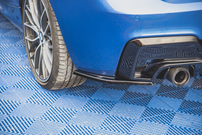 Heck Ansatz Flaps Diffusor V.2 für BMW M135i F20 schwarz matt